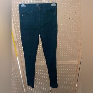 Gap green denim jeans size 0 25”‎ Regular True Skinny